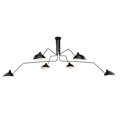 Lampa wisząca RAVEN MD21178-6 Minimalistyczna Oprawa W Kolorze Czarnym ADANI AD159