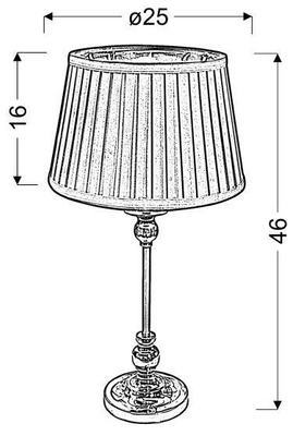 Lampka stołowa nocna czarno-miedziana stożek 60W Amore Candellux 41-38777