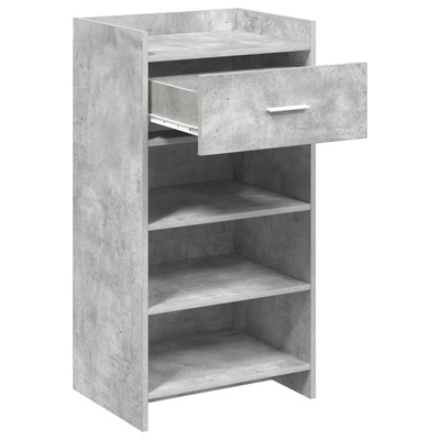 Szafka na buty z szufladą Betonowy szary 48 x 36 x 92 cm