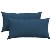 Poduszki na sofę 2 pcs Niebieski 80 x 40 cm tkanina