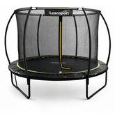 Trampolina Ogrodowa LEAN Z Siatką Wewnętrzną Czarno-Zielona 183CM 6FT