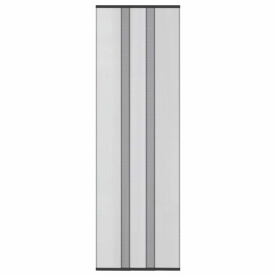 Moskitiera drzwiowa z zasłoną siatkową Czarny 70 x 220 cm