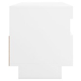 vidaXL Szafka pod TV z oświetleniem LED, biała, 100x35x40 cm