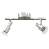 Reflektor sufitowy Z reflektorami Nikiel 25,5 x 8 x 11 cm Stal
