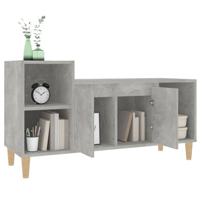 vidaXL Szafka pod TV, szarość betonu, 100x35x55 cm