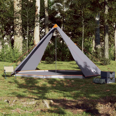 vidaXL Namiot rodzinny tipi, 8-os., szaro-pomarańczowy, wodoszczelny
