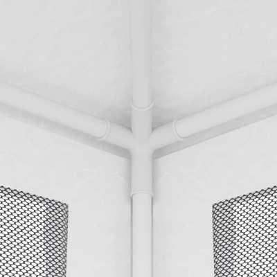 vidaXL Namiot imprezowy z 4 siatkowymi ściankami, 2x2 m, biały