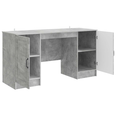 Biurko Betonowy szary 142,5 x 50 x 75 cm Drewno inżynieryjne