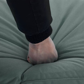 vidaXL Składany leżak obity tkaniną Oxford, szary