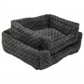 Jack and Vanilla Legowisko sofa Softy XS, 50x43x17 cm, szare rozety