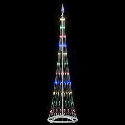 Choinka świąteczna LED Wielokolorowe 51 x 51 x 190 cm Metal