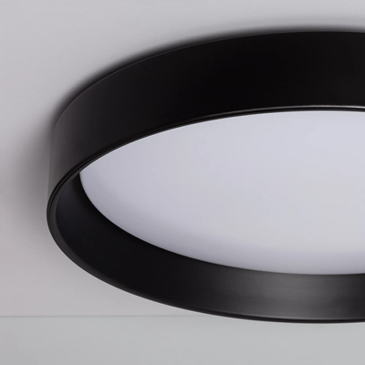 Plafon LED 21W Okrągły Czarny 3 Barwy Świecenia CCT 45Cm Abruzzo Nero
