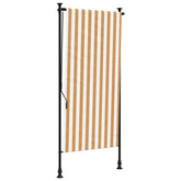 vidaXL Roleta zewnętrzna, pomarańczowo-biała, 100x270 cm