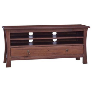 vidaXL Szafka pod TV, klasyczny brąz, 100x30x45 cm, drewno mahoniowe