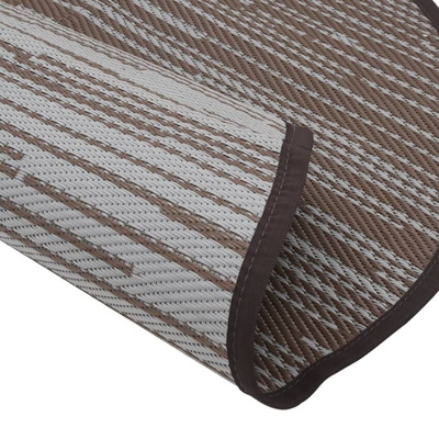 vidaXL Dywan na zewnątrz, brązowy, ?160 cm, PP