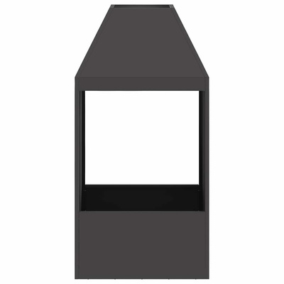 Kominek Czarny 50 x 50 x 100 cm Stal