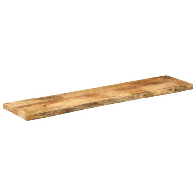 Blat stołu, 140x40x2,5 cm, naturalna krawędź, drewno mango