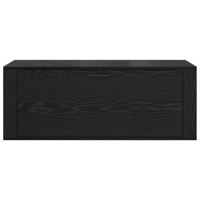 Szafka na buty z półką z drzwiami Czarny dąb 100 x 35 x 38 cm