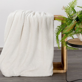 Koc Blink biały 150x200