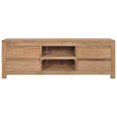 vidaXL Szafka pod TV, 115x30x40 cm, lite drewno tekowe