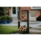 RedFire Palenisko Buffalo, 44 x 90 cm, stal, matowy czarny