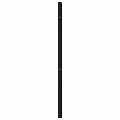 Metalowe wymienne wezgłowie, czarne, 135 cm