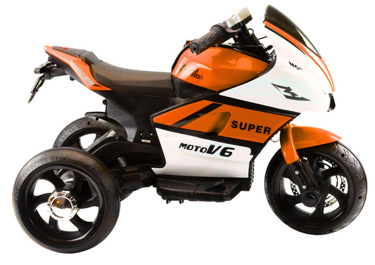 Motorek Trójkołowy Dla Dzieci HT-5188 Światła LED MP3 Pomarańczowy