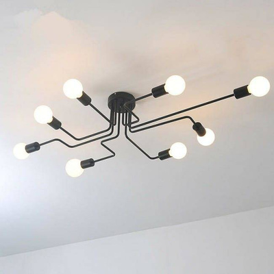 Lampa sufitowa żyrandol plafon pająk 8 ramion xloft