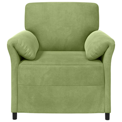 Sofa 1-osobowa Jasnozielony 88 x 83 x 95 cm Welur