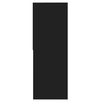 Regał na książki, czarny, 67x24x161 cm, materiał drewnopochodny