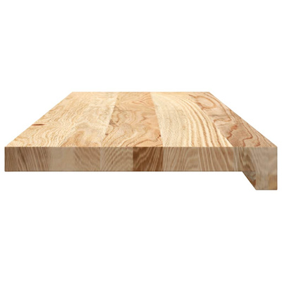 Stopnie schodowe, 16 szt. surowe 70x25x2cm lite drewno dębowe