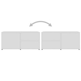 vidaXL Szafka pod TV, biała, 80x34x36 cm, materiał drewnopochodny