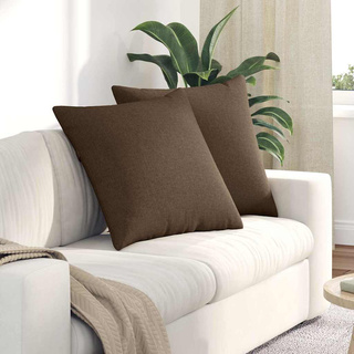 Poduszki na sofę 2 pcs Brązowy 60 x 60 cm tkanina