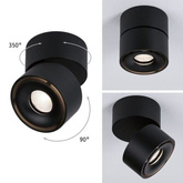 Downlight SPIRCLE broken DALI LED 12W 3000K/4000K/6500K 36° - czarny mat ULDL319DALI Unilight