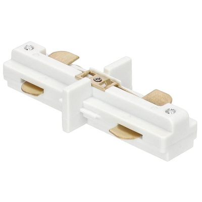 Łącznik wzdłużny do szyny MEVA PRO I Connector White, biały EDO777514 EDO Solutions