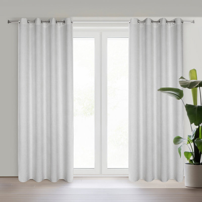 Zasłona Aleta srebrna 135x250