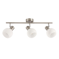 Lampa sufitowa Novo listwa ze szklanymi kloszami 3-punktowa do salonu