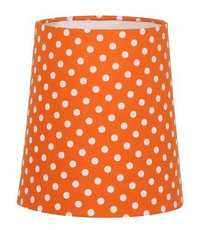 Abażur do lampki Colina E14 stal/tkanina pomarańczowy 77-20147