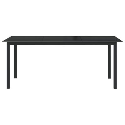 9-częściowy zestaw mebli ogrodowych, aluminium, antracytowy