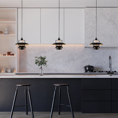 Nowoczesna Lampa Wisząca 30 Czarna Abruzzo Apple