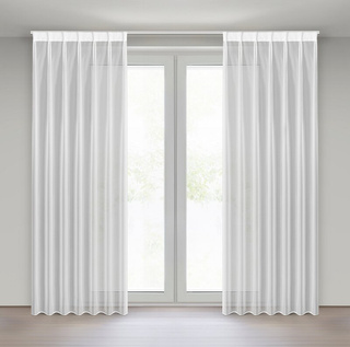 Firana Lucy biała 80x270