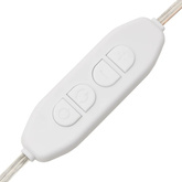 vidaXL Lustro ścienne z lampkami LED, okrągłe, szklane