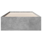 Ramka łóżka Betonowy szary 80 x 200 cm Drewno inżynieryjne