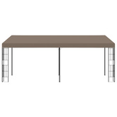 vidaXL Altana przyścienna, 6 x 3 m, taupe, tkanina