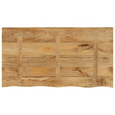 Blat stołu, 100x60x3,8 cm, naturalna krawędź, drewno mango