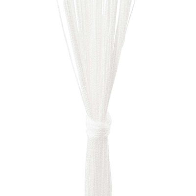 Zasłony sznurkowe, 2 sztuki, 140 x 250 cm, białe