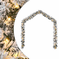 Girlanda świąteczna z diodami LED, zielona, 5 m, PVC