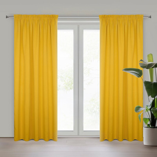 Zasłona Logan musztardowa 135x270