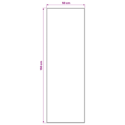 Chodnik dywanowy LESAKA Czarny i biały 50 x 150 cm