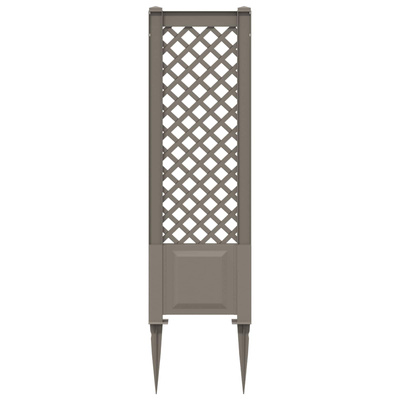 Trellis z gwoździem Szary 43 x 6 x 165 cm PP